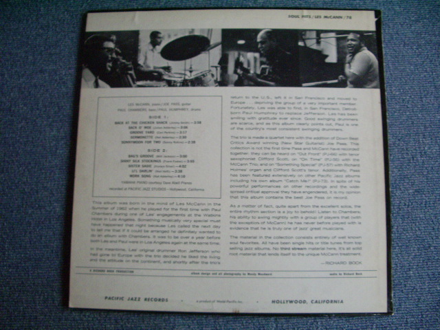 画像: LES McCANN - SOUL HITS / 1963 US ORIGINAL STEREO LP 