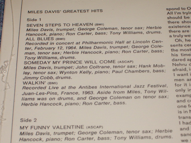画像: MILES DAVIS - GREATEST HITS  /  US Reissue Sealed LP  Out-Of-Print 
