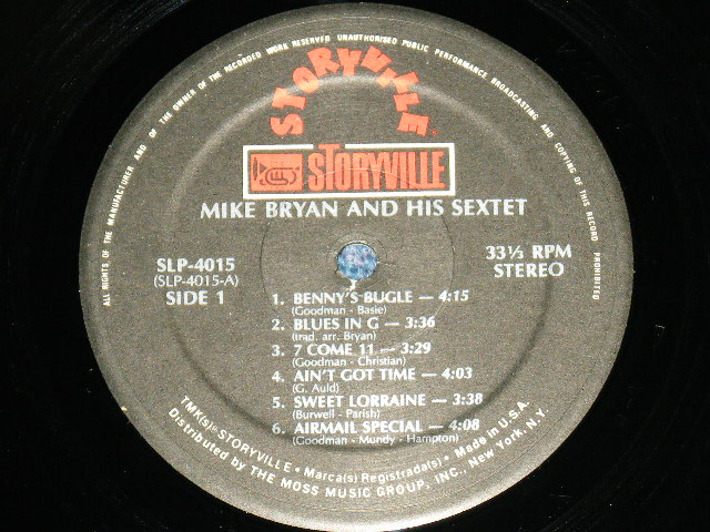 画像: MIKE BRYAN SEXTET - MIKE BRYAN SEXTET  / 1981 US ORIGINAL  LP  
