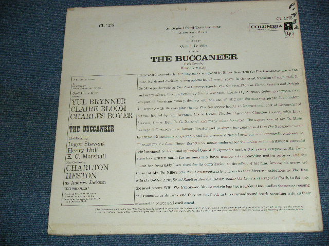 画像: OST/ ELMER BERNSTEIN - THE BUCCANEER / 1958 US ORIGINALWhite Label Promo Mono  LP 