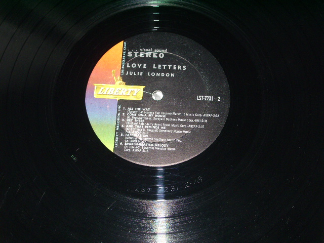 画像: JULIE LONDON - LOVE LETTERS /1962 US ORIGINAL STEREO LP