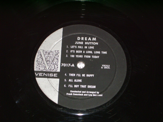 画像: JUNE HUTTON - DREAM(Ex-/VG+++ Looks:Ex++ ) /1960s? US ORIGINAL NOMO LP  