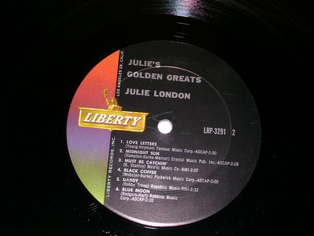 画像: JULIE LONDON - JULIE'S GOLDEN GREATS ( BLACK JACKET 1st PRESS  ) / 1963 US ORIGINAL MONO LP