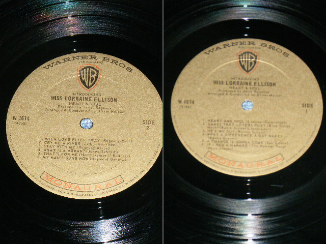 画像: MISS LORRAINE ELLISON - HEART & SOUL / 1967  US ORIGINAL MONO LP