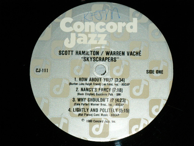 画像: SCOTT HAMILTON - WARREN VACHE - SKYSCRAPERS / 1980 US ORIGINAL Used LP