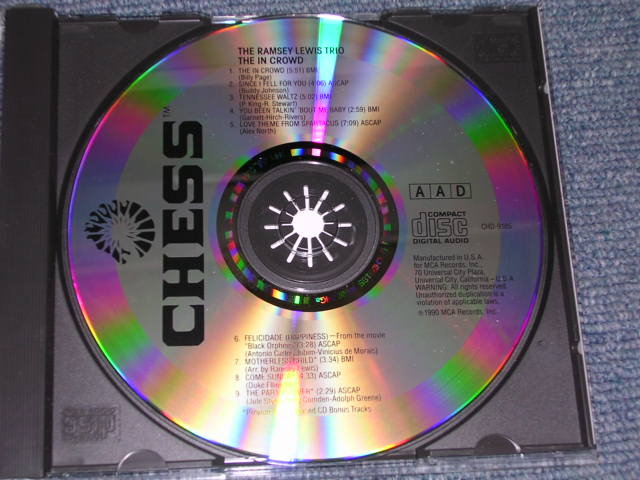 画像: RAMSEY LEWIS TRIO - THE IN CROWD / 1990 US used CD  