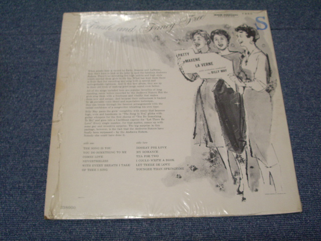 画像: PATTY MAXENE LAVERNE ( ANDREWS SISTERS ) - FRESH and FANCY - FREE / 1957 US ORIGINAL LP