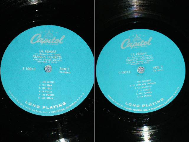 画像: LES BAXTER FRANK POURCEL - LES BAXTER's LA FEMME (Ex++/MINT-) / 1963?Version  US AMERICA 3rd Press "BLACK with RAINBOW 'CAPITOL' Logo on TOP Label" MONO Used LP