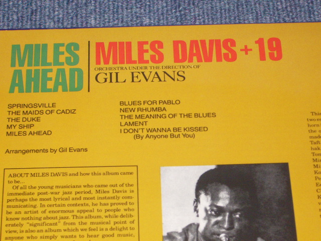 画像: MILES DAVIS - MILES AHEAD  /  US Reissue Sealed LP  Out-Of-Print 