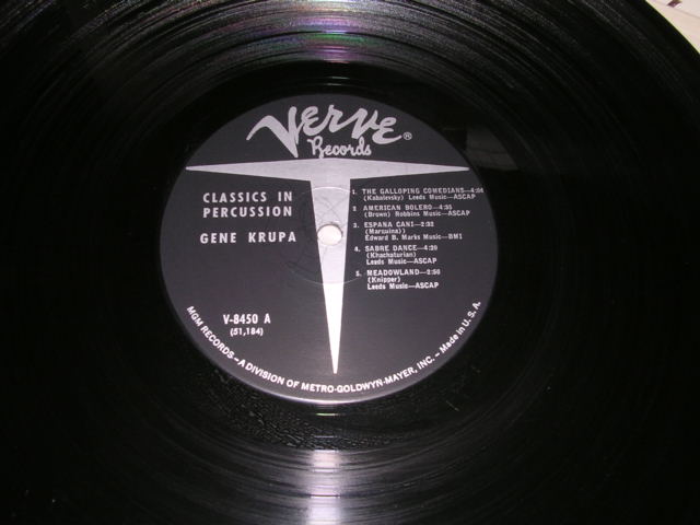 画像: GENE KRUPA - CLASSIC IN PERCUSSION! / 1962 US ORIGINAL MONO LP 