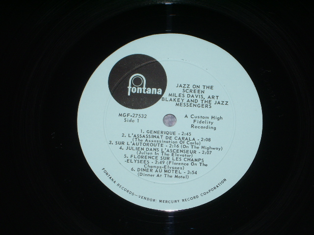 画像: MILES DAVIS - JAZZ ON THE SCREEN  / 1965 US ORIGINAL MONO LP 