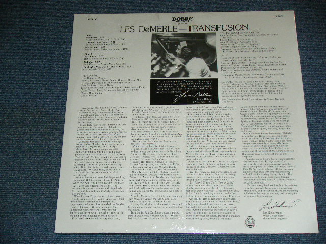 画像: LES DeMERLE - TRANSFUSION  /  US REISSUE  Brand New Sealed LP 