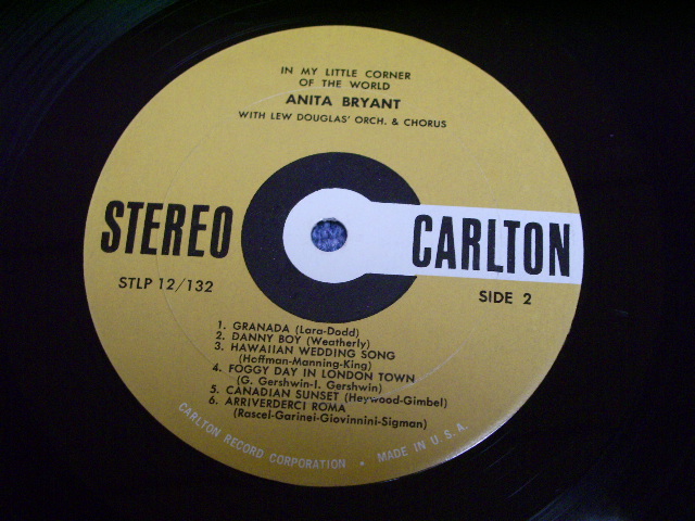 画像: ANITA BRYANT - IN MY LITTLE CORNER OF THE WORLD / 1961 US STEREO ORIGINAL LP 