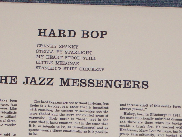 画像: ART BLAKEY And THE JAZZ MESSENGERS - HARD BOP  /  US Reissue Sealed LP