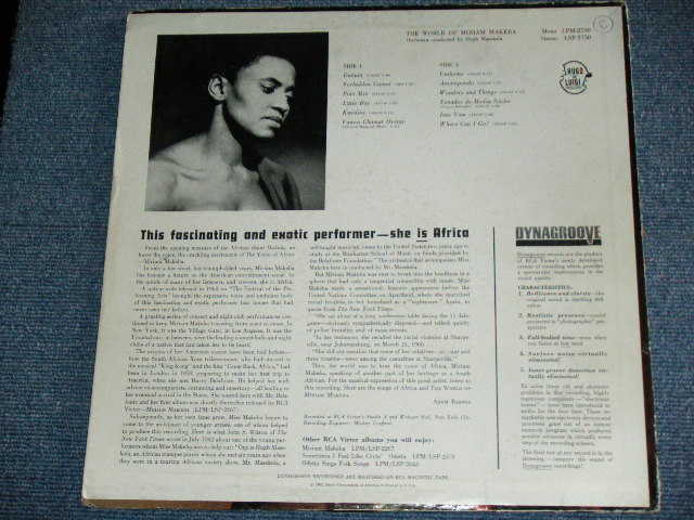 画像: MIRIAM MAKEBA - THE WORLD OF MIRIAM MAKEBA ( Ex+/Ex++ ) / 1963 US ORIGINAL MONO  Used LP