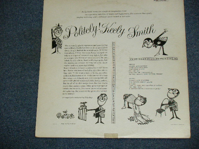 画像: KEELY SMITH - POLITELY ! )Ex+/Ex+++ TAPE SEAM) / 1959 US AMERICA ORIGINAL 1st Press "BLACK with RAINBOW 'CAPITOL' Logo on LEFT Label" MONO Used LP 