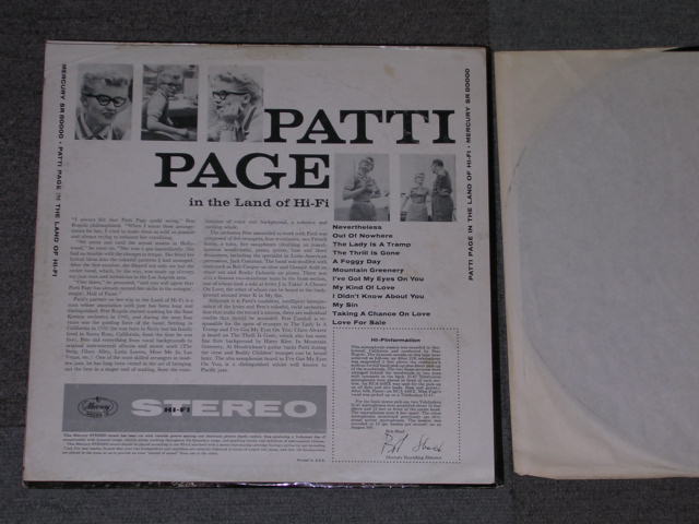 画像: PATTI PAGE With the PETE RUGOLO ALLS TARS - IN THE LAND OF HI-FI / 1959 US ORIGINAL STEREO LP