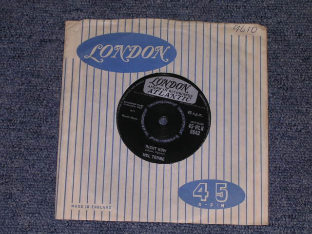 画像: MEL TORME - COMIN' HOME BABY / 1962 UK ORIGINAL 7" Single 