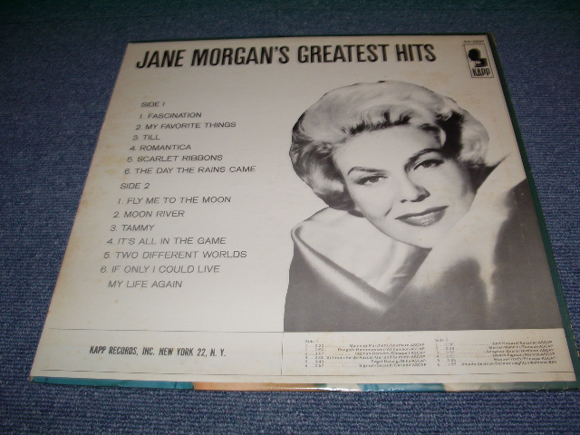 画像: JANE MORGAN - GREATEST HITS / 1961  US STEREO ORIGINAL LP 