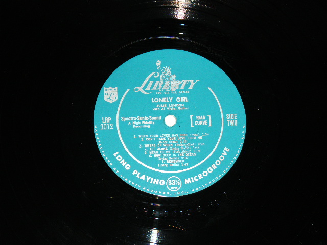 画像: JULIE LONDON -LONELY GIRL  / 1956 US ORIGINAL MONO  LP 