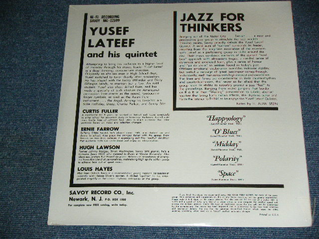 画像: YUSEF LATEEF and his quintet - JAZZ FOR THINKERS  / 1959 US ORIGINAL??? Brand New Sealed MONO LP 