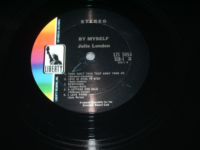 画像: JULIE LONDON -BY MYSELF ( Ex+++,Ex/MINT- ) /1967? US AMERICA ORIGINAL "2nd Press Color Logo Label" STEREO  LP