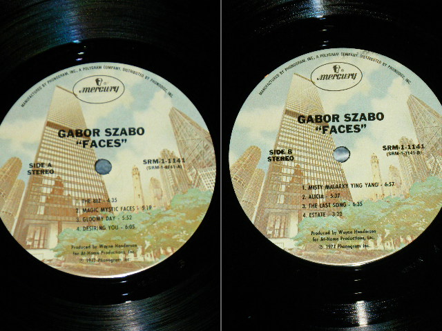 画像: GABOR AZABO - FACES ( FUNKY FUSION !!! )(MINT-/MINT-)/ 1977 US ORIGINAL Used LP  