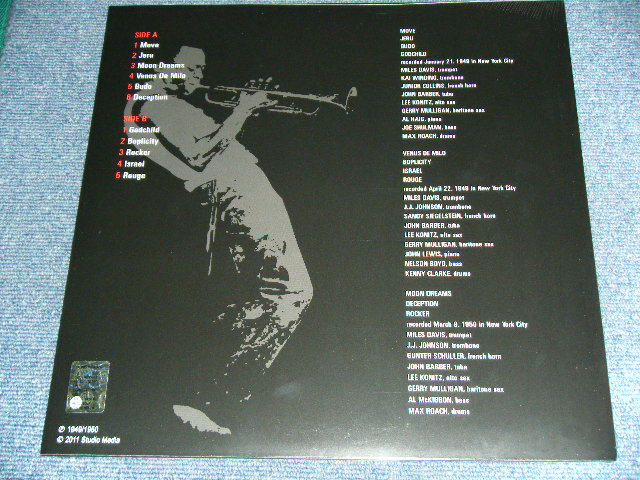 画像: MILES DAVIS - BIRTH OF THE COOL  / 2011 Reissue 180 glam Heavy Weight Sealed LP