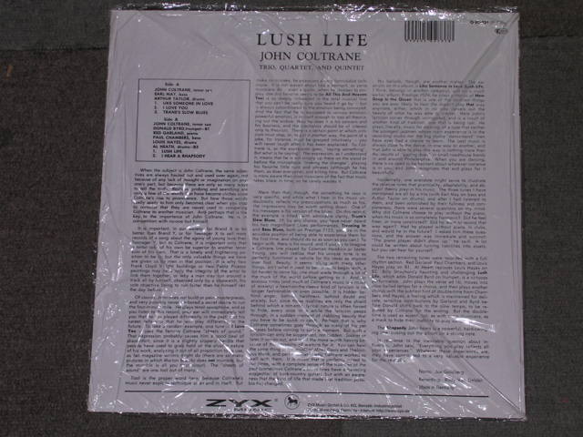 画像: JOHN COLTRANE - LUSH LIFE    / WEST-GERMANY Reissue Sealed LP