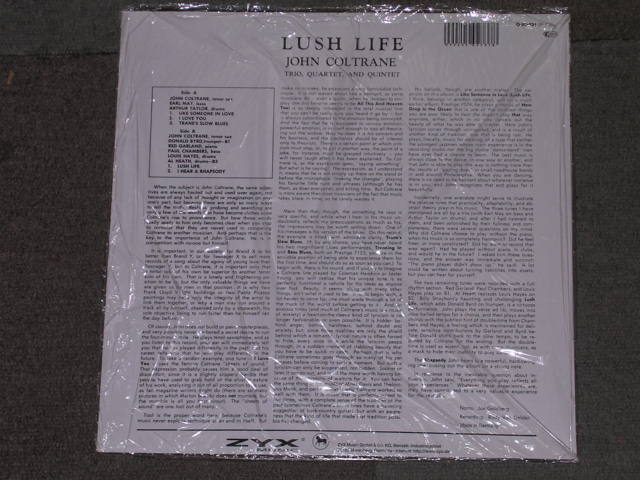 画像: JOHN COLTRANE - LUSH LIFE (SEALED)  / 2011 US AMERICA Reissue "BARND MNEW SEALED" LP