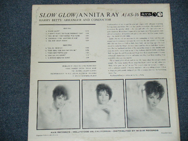 画像: ANNITA RAY - SLOW GLOW / 1962 US ORIGINAL MONO LP