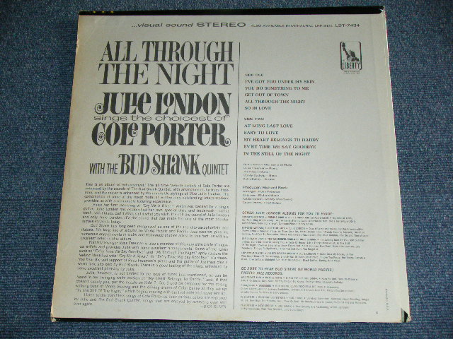 画像: JULIE LONDON - ALL THROUGH THE NIGHT(  Ex++/Ex++-Ex+ Looks:Ex+++ ) / 1965 US ORIGINAL 1st PRESS LOGO Label STEREO LP 