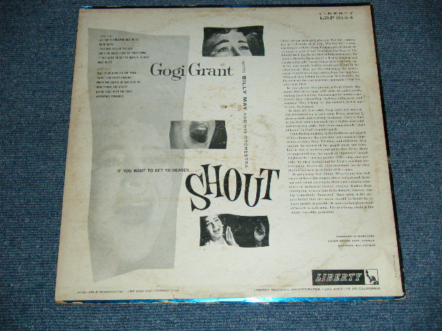 画像: GOGI GRANT - IF YOU WANT TO GET TO HEAVEN ... SHOUT ( Ex/Exz+,Ex++) / 1960 US ORIGINAL MONO LP