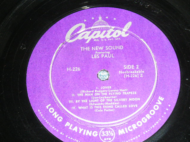 画像: LES PAUL - THE NEW SOUND! ! / 1950  US ORIGINAL "Purple Color Label"  Mono 10" LP 