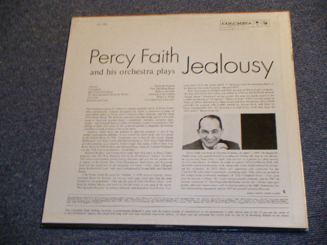 画像: PERCY FAITH -  JEALOUSY  / 1960 US ORIGINAL Mono LP  