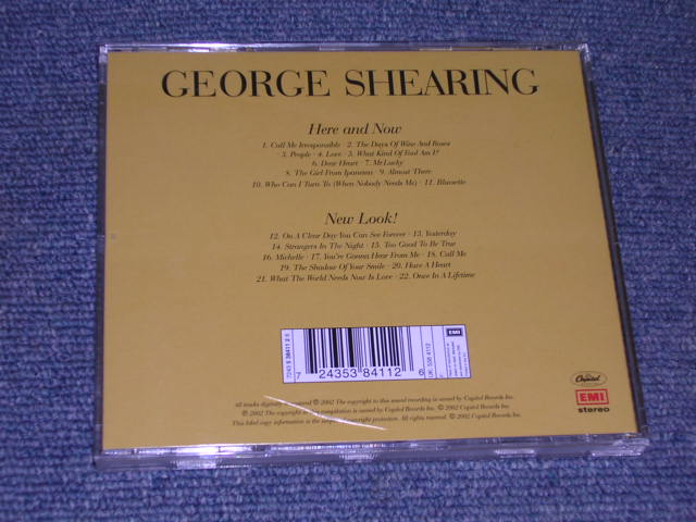 画像: GEORGE SHEARING - HERE AND NOW + NEW LOOK! / 2002 UK BRAND NEW CD 