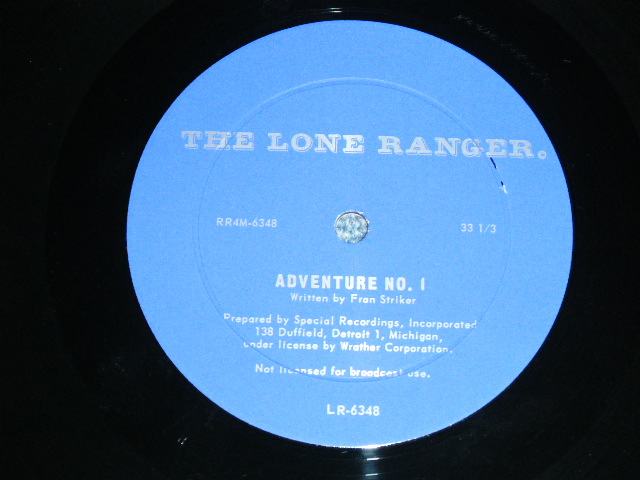 画像: ORIGINAL RADIO BROADCAST - THE LONE RANGER / 1960's  US ORIGINAL Used LP  