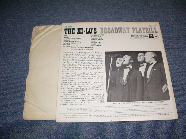 画像: HI-LO'S - BROADWAY PLAYBILL / 1959 US ORIGINAL MONO LP 