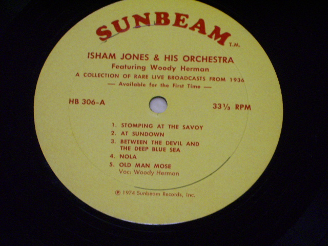 画像: ISHAM JONES - FEAT.WOODY HERMAN / 1974 US RELEASE LP  