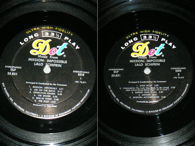 画像: TV OST ( LALO SCHIFRIN ) - MISSION : IMPOSSIBLE ( MINT/MINT- )  / 1967 US ORIGINAL STEREO Used LP 