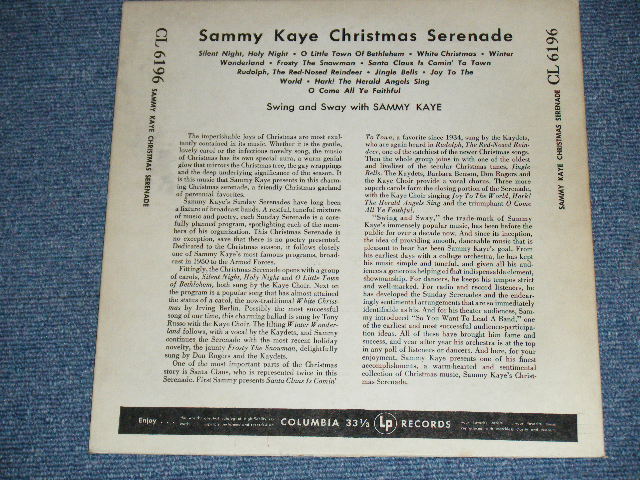 画像: SAMMY KAYE - CHRISTMAS SERENADE  / 1955 US ORIGINAL 10"LP  