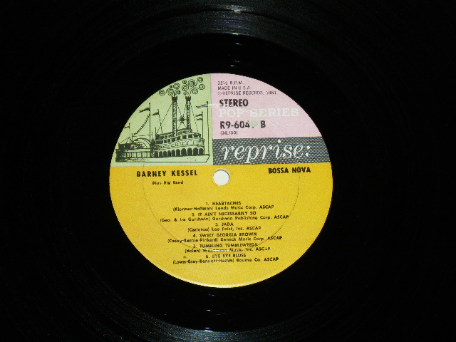 画像: BARNEY KESSEL Plus BIG BAND - BOSSA NOVA  / 1962 US ORIGINAL STEREO LP