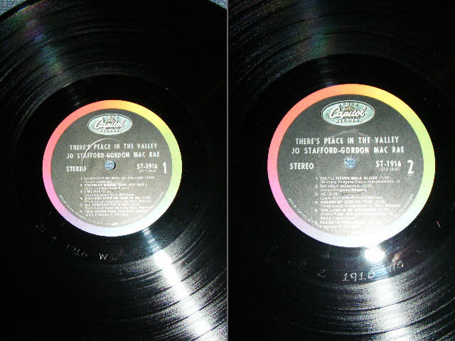 画像: JO STAFFORD + GORDON MACRAE    - THERE'S PEACE IN THE VALLEY / 1963 US ORIGINAL STEREO LP 