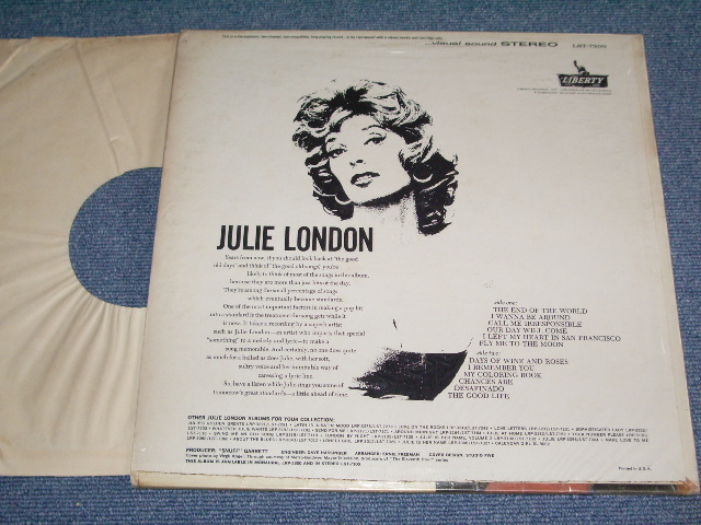 画像: JULIE LONDON - THE END OF THE WORLD ( Ex++/MINT-.Ex+++)  /1963 US STEREO ORIGINAL LP