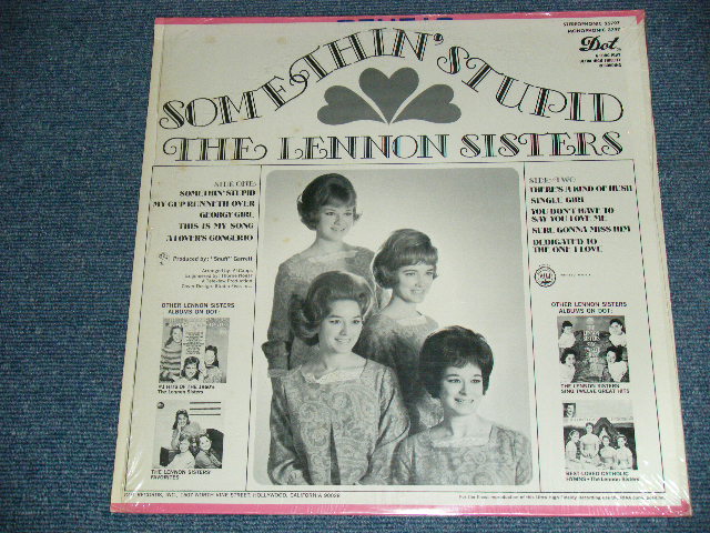 画像:  THE LENNON SISTERS - SOMETHIN' STUPID ( MINT-/ Ex+++ Looks: MINT- ) / 1967  US ORIGINAL MONO Used   LP