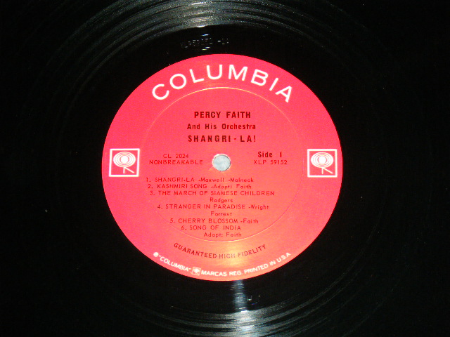 画像: PERCY FAITH -  SHANGRI-LA! / 1963 US ORIGINAL Mono LP  