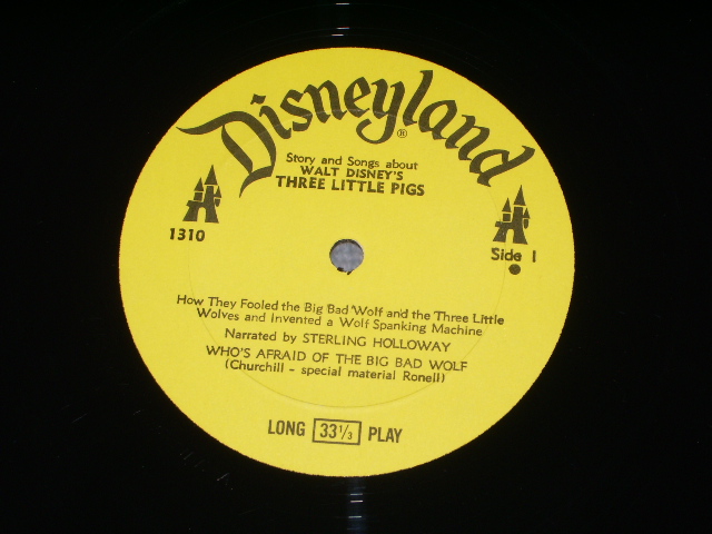 画像: DISNEY Presents - 3 LITTLE PIGS / US ORIGINAL Used LP  