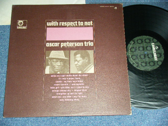 画像1: OSCAR PERERSON - WITH RESPECT TO NAT ( NAT KING TRIBUTE ALBUM ) / 1966 US ORIGINAL STEREO Used LP
