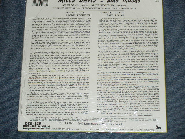 画像: MILES DAVIS  - BLUE MOODS  / 1983 WEST-GERMANY Reissue "Brand New Sealed" LP
