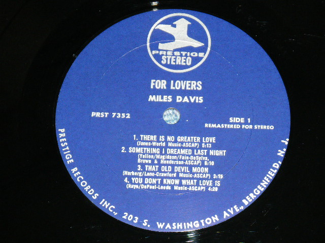 画像: MILES DAVIS - PLAYS LOVERS / 1965 US ORIGINAL STEREO LP